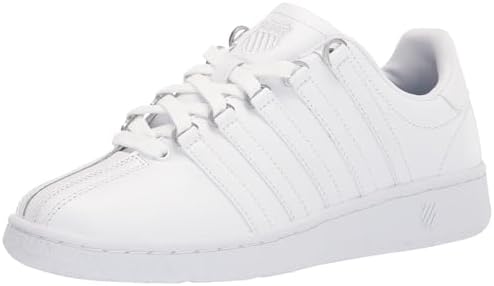 K-Swiss Tênis masculino clássico Vn, Branco/Branco, 7 X-Wide
